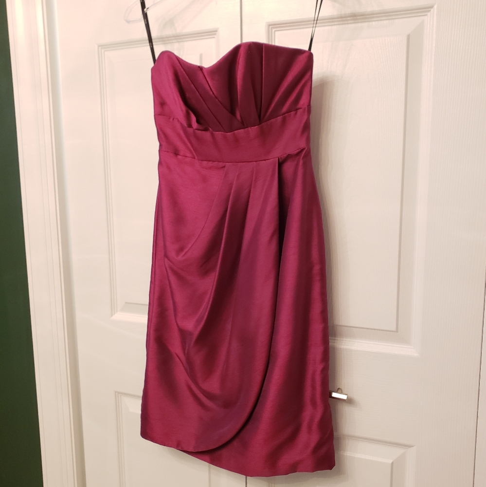 Fuschia cocktail/bridesmaid dress